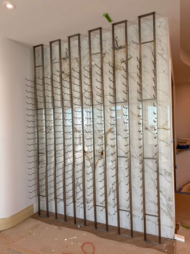 Full-height stone feature wall in Apollo Beach