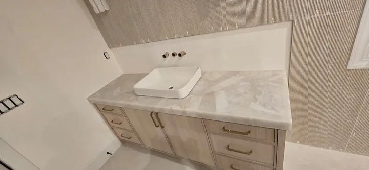Bathroom vanity with vessel sink in Tampa