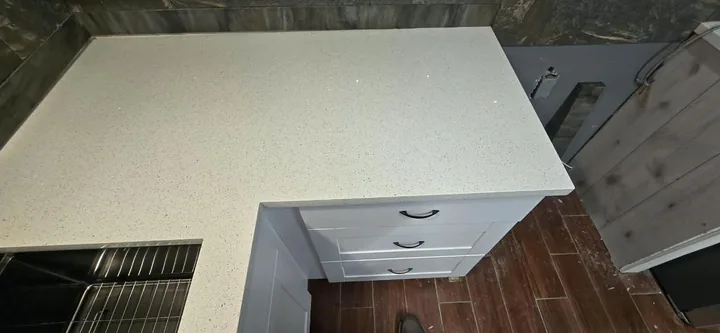 Light kitchen countertop and drawers in Wesley Chapel
