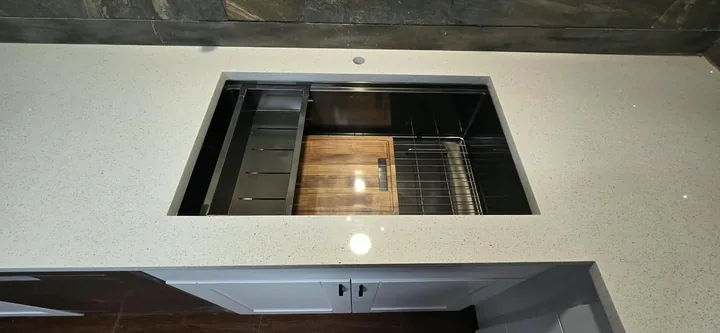 Countertop with workstation sink in Wesley Chapel